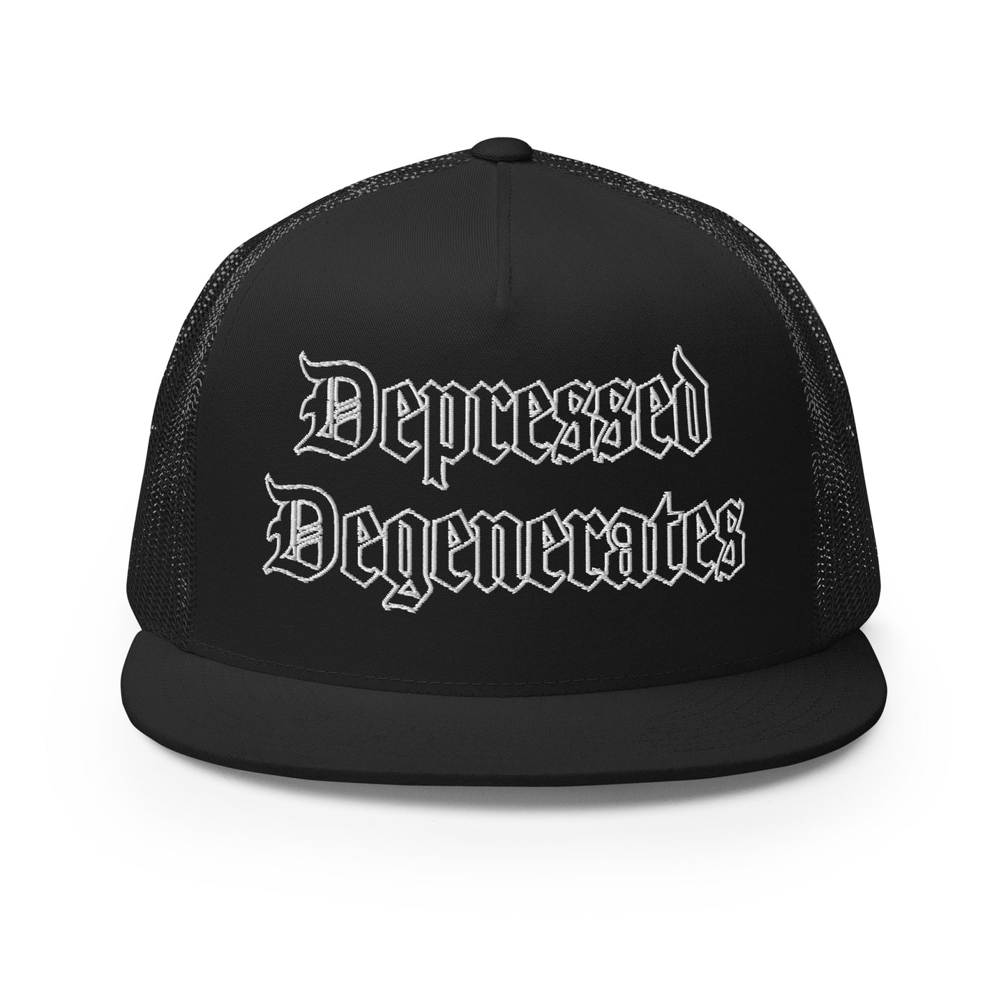 Depressed Degenerate Trucker Cap