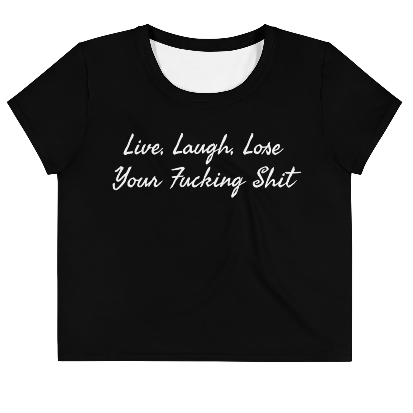 Live, Laugh... Crop Tee