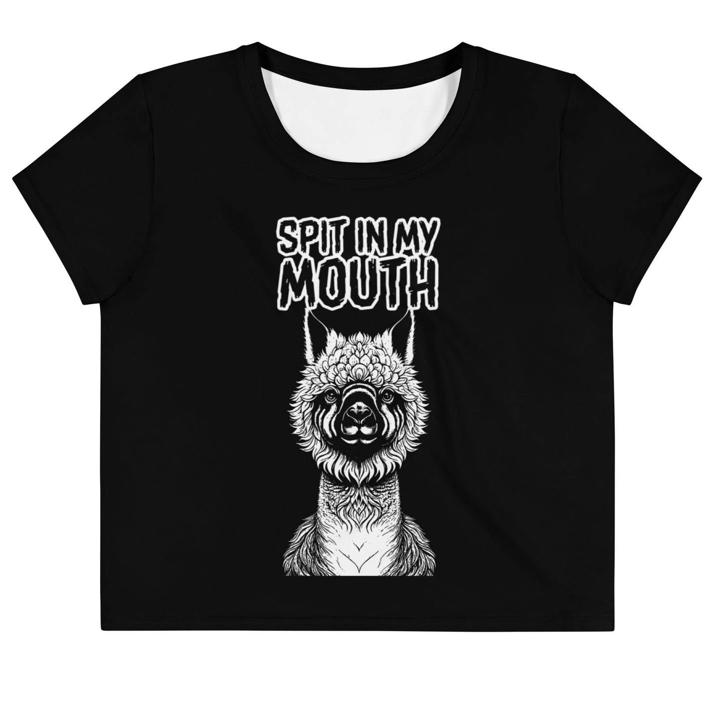 Spit In My Mouth Crop Tee