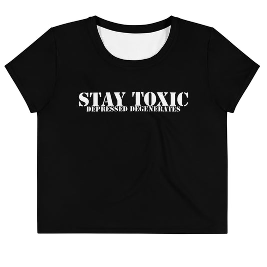 Stay Toxic Crop Tee